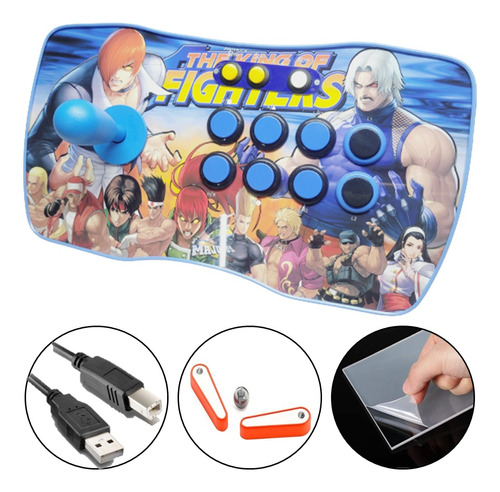 Controle Arcade Fliperama Pc/play3/play4/rasp Basic 2+8 Kof1