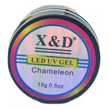 Gel Xed Alongamento Unha 15gr Led Uv Acrigel Fibra Tips Mold Cor Chameleon 003