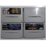 Lote De Cartuchos Originais Super Famicom