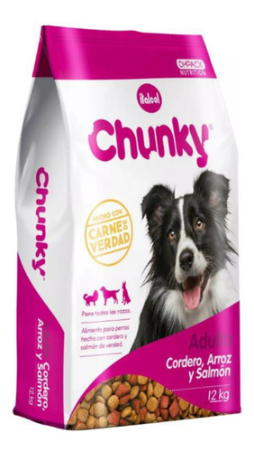 Alimento Seco Para Perro Chunky Adulto Cordero Y Salmón 12kg