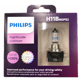 Set 2x Focos Halógeno Philips Night Guide Platinum H11b 55w