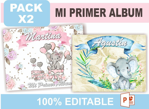 Pack Mi Primer Álbum Bebes Kit Imprimible Fotolibro Digital