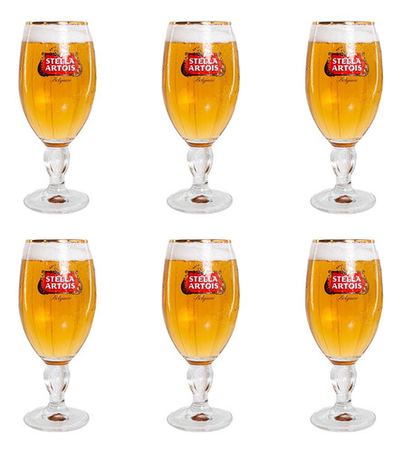 Copa Vaso Stella Artois Cerveza X6 330 Ml Original 