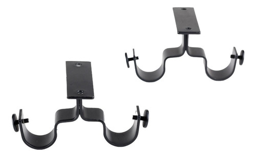 Pack De 2 Unidades Soporte Doble Techo De Metal 19/28 Mm