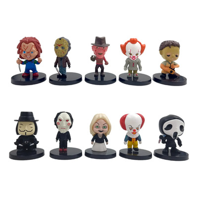 Figuras Terror Hallowen It Freddy Myers Chucky Set De 10 Pz | Envío gratis