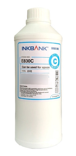 1 Litro - Tinta Inkbank E830 Compatível E850 Epson Ecotank