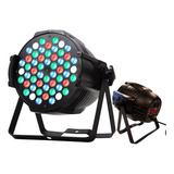 Kit 2 Refletor Par 64 Rgbw 54 Leds 3w Optpar Alumínio Dmx