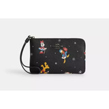 Cartera Disney Coach Corner Zip Navidad 100 Años Original