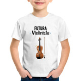 Camiseta Infantil Futura Violinista Camisa