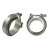 Abraçadeira 3 Polegadas Full Inox 304 C/ Par De Flanges