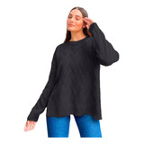 Sweater Calado Largo De Mujer Pullover Olivia* Chuva Ropa