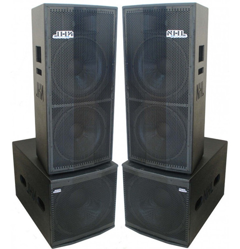 Kit Caixa Som Subwoofer 18 + 2x15 Ativo Passivo 3200w Pro