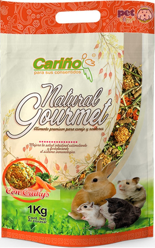Alimento Gourmet Para Conejo, Cuyo, Hamster Comida Premium 