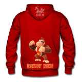 Poleron Con Cierre + Botella, Donkey Kong, Nintendo, Juego Clasico, Arcade, Fans, Xxxl, Thekingstore10