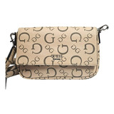 Bolsa Crossbody Guess Kezzie Ff822119 Color Marrón Claro