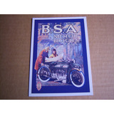 B S A Motor Bicycles . Robert Opie . Post Card . Motorcycle