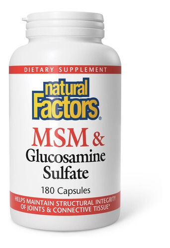 Natural Factors | Msm Y Glucosamina | 180 Capsulas  