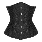 Corsé Corset Faja Victoriano Estampado Ajustable Cinturilla