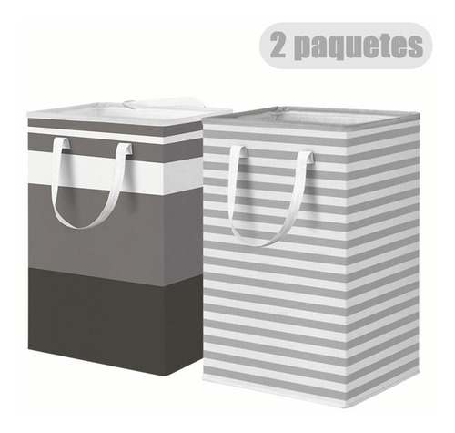 75l Grande Cesto Para Sucia Ropa Plegables Lavanderia 2pcs