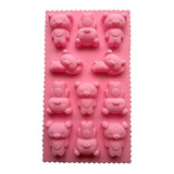 Allforhome  (tm) 11 cavidad Cute Bears Oso De Silicona Mold