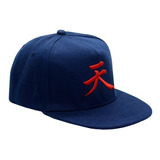 Gorra Bordada Street Fighter Videojuego Akuma Logo Gabardina