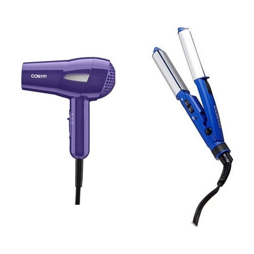 Combo Conair Mini Secadora Pro 245 + Plancha 1/2¨ De Viaje