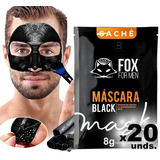 Mascara Preta Black Mask Fox For Men 120ml Remove Cravos