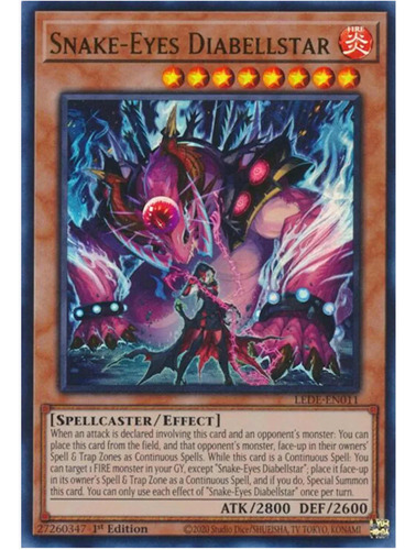 Yugioh! Snake-eyes Diabellstar