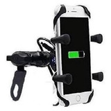 Soporte Para Celular Para Moto Con Cargador.