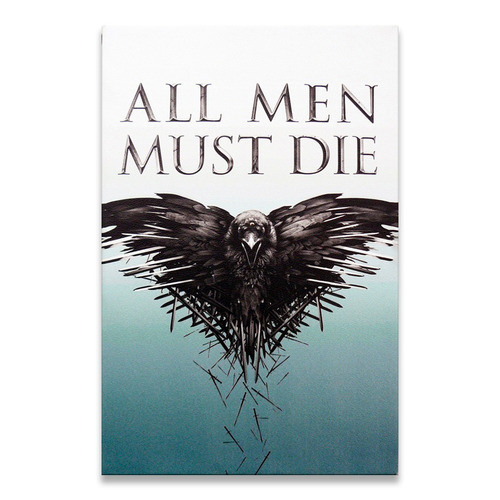 Cuadro Game Of Thrones All Men Must Die 45x30cm Cuerina