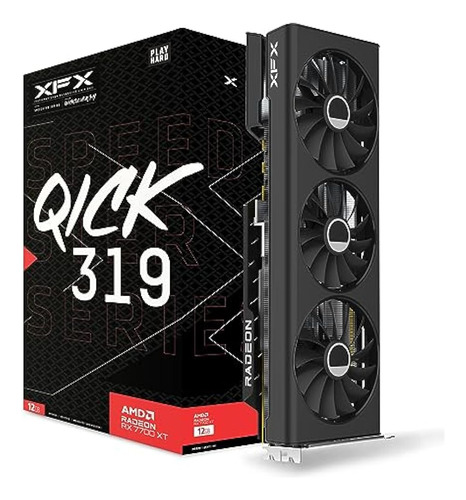 Xfx Speedster Qick319 Rx 7700 Xt Negro Tarjeta Gráfica Para 