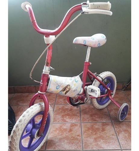 Bicicleta Rosa Barbie Con Rueditas - Original