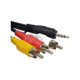 Cabo Audio Video P2 P3 3 Rca Para Celular Dvd  2m