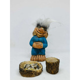 Troll Deseos Mujer + Comedero 9 Cm Figura De Resina Nacional