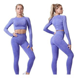 Leggings Push Up E Top Conjunto Esportivo Completo Yoga Fit