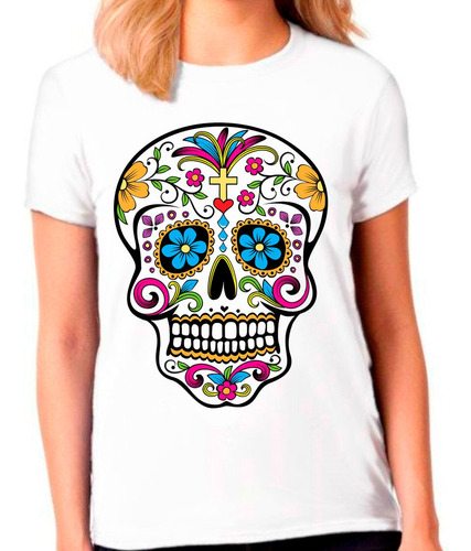 Camiseta Caveira Mexicana Camisa Regata Raglan Blusa Moleton