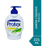 Jabón Líquido Antibacterial Para Manos Protex Aloe - 221ml