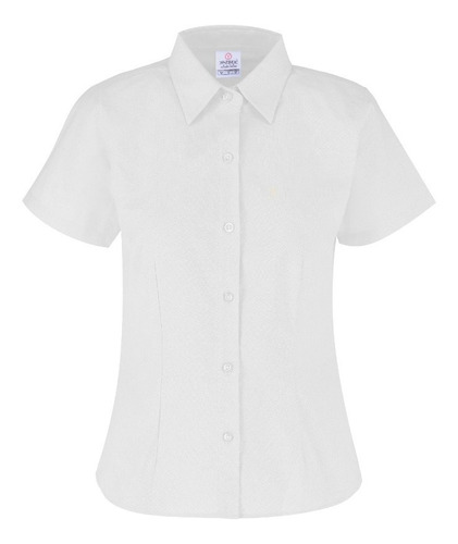 Camisa Oxford Manga Corta Con Silueta Para Dama