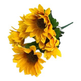 Ramo Artificial Girasol X 5 Flores Pack X 12 Ramos