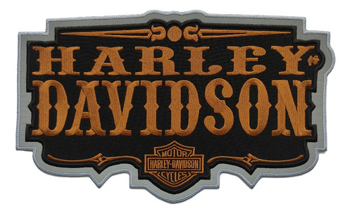 Parche Bordado Harley Davidson Vintage Atractivo Reflectivo