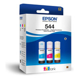 Set De 3 Botellas De Tintas Epson Ecofit 544 Cst