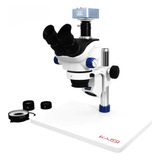 Microscopio Trinocular Profesional Cámara 4k Zoom 7x-50x 