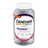 Centrum Silver Women 50+ 200 Comprimidos Importado De Ee. Uu.