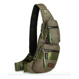 Bolso Honda Nicgid Mochila Bandolera Para Hombre Lysb01mz3hk Color Verde Militar 3 Diseño De La Tela Liso