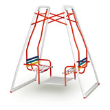 Hamaca P/4 Niños Asiento C/cinta Pvc Caño Refor. Pint./epoxi