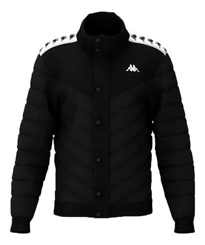 Campera Kappa Lifestyle Hombre B Adoi Negro-blanco Cli