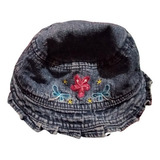 Gorro De Bebé En Jean - Usado En Muy Buen Estado