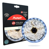 Fita De Led 5 Metros 4,8w 6500k Branco Frio Avant + Fonte