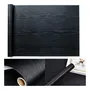 Papel Tapiz De Grano 10m X 45cm 3d Vinil Adhesivos Negro