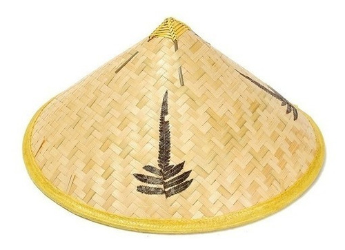 Chapéu Japonês Chinês Vietnamita De Bambú Ótima Qualidade 